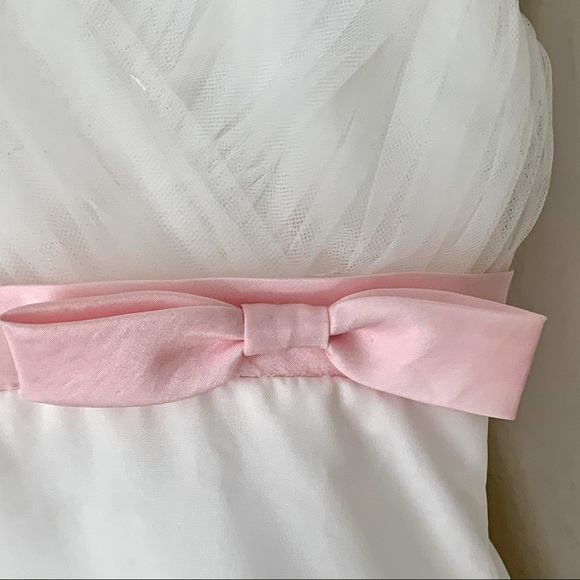 JOAN CALABRESE for Mon Ceri Flower Girl Wedding Dress White Formal Fancy Party - Picture 7 of 16